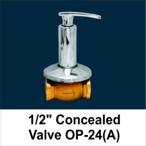 Half Concealed Valve